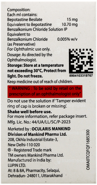 Bepofree Eye Drops 5Ml